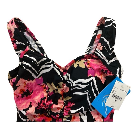 ‼️SALE‼️Azul one-piece floral swimsuit size 10 NWT - Picture 6 of 13